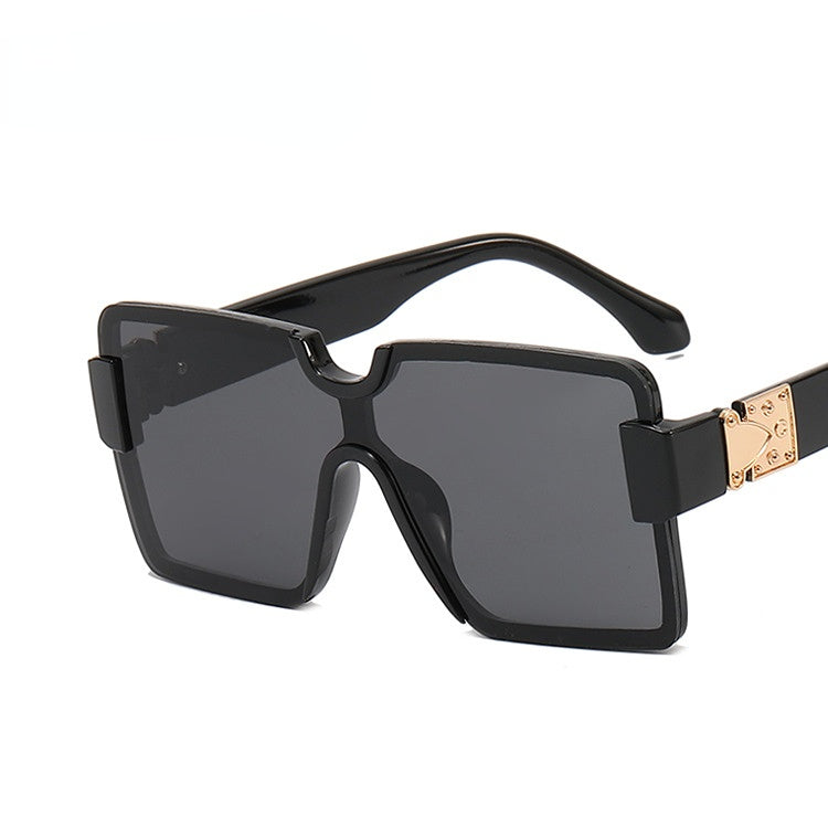 Wholesale Frameless Personalized One-Piece Retro PC Sunglasses